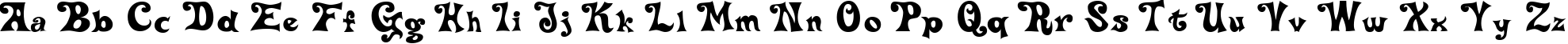 Пример написания английского алфавита шрифтом Delta Hey Max Nine