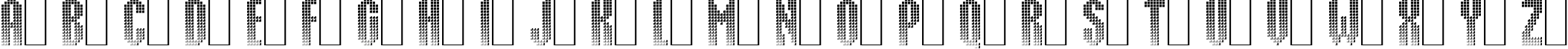 Пример написания английского алфавита шрифтом Delusion