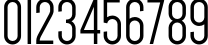 Пример написания цифр шрифтом Dense-Regular