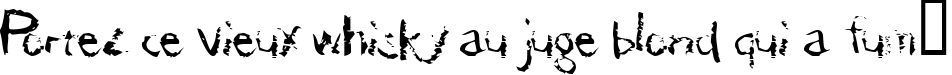 Пример написания шрифтом der Dдmonschriftkegel текста на французском