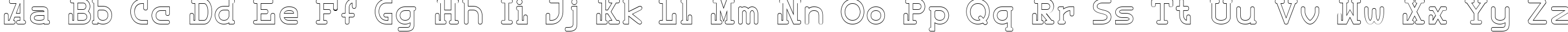 Пример написания английского алфавита шрифтом Destiny Light