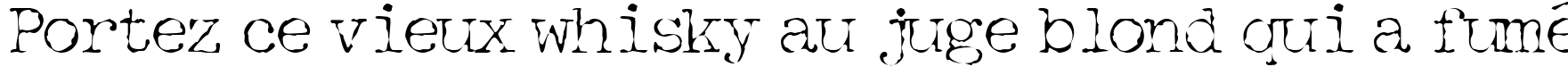 Пример написания шрифтом Detective текста на французском