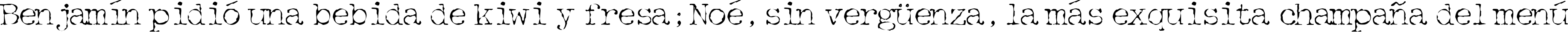 Пример написания шрифтом Detective текста на испанском