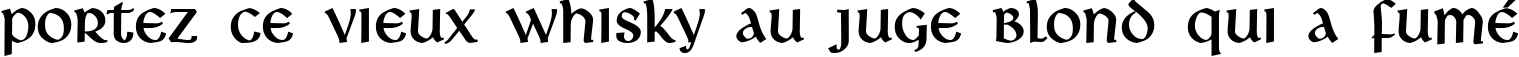 Пример написания шрифтом Deutsche Uncialis текста на французском