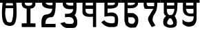 Пример написания цифр шрифтом Devanagarish
