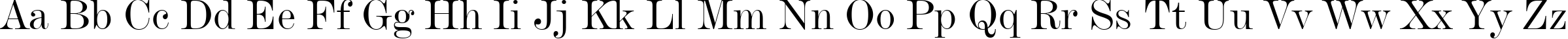 Пример написания английского алфавита шрифтом De Vinne BT