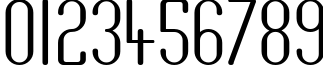 Пример написания цифр шрифтом DF667  Plastic Jesus