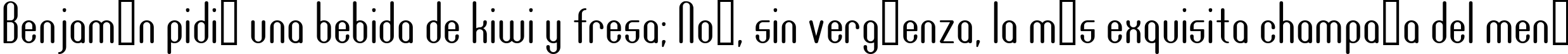 Пример написания шрифтом DF667  Plastic Jesus текста на испанском