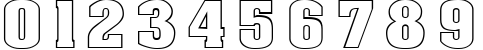 Пример написания цифр шрифтом DG_AachenOutline
