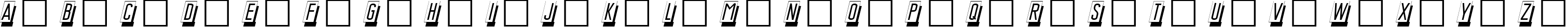 Пример написания английского алфавита шрифтом DG_MasterCard