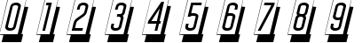 Пример написания цифр шрифтом DG_MasterCard
