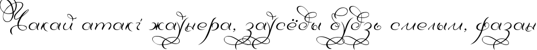 Пример написания шрифтом DianaCTT текста на белорусском