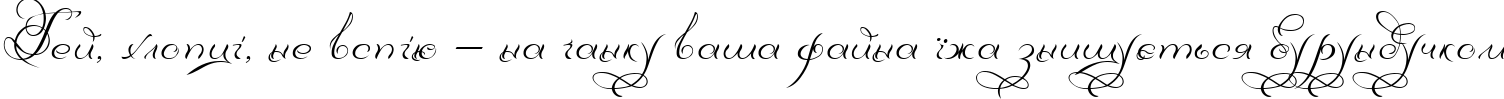 Пример написания шрифтом DianaCTT текста на украинском