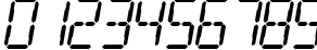 Пример написания цифр шрифтом Digital Readout