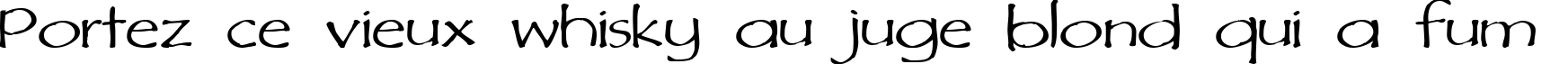 Пример написания шрифтом DiMurphic текста на французском