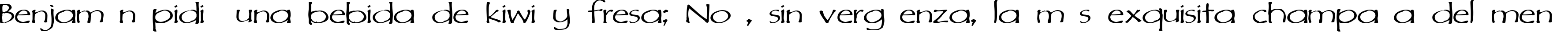 Пример написания шрифтом DiMurphic текста на испанском