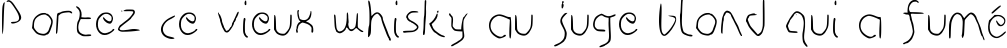 Пример написания шрифтом Disco-Grudge Lite (Windows) Medium текста на французском