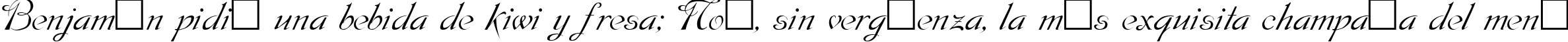 Пример написания шрифтом Dobkin Plain текста на испанском