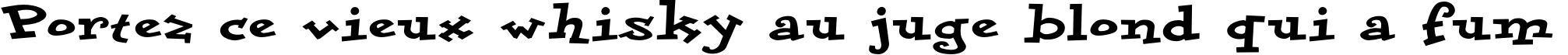 Пример написания шрифтом DoloresCyr Black Bold текста на французском