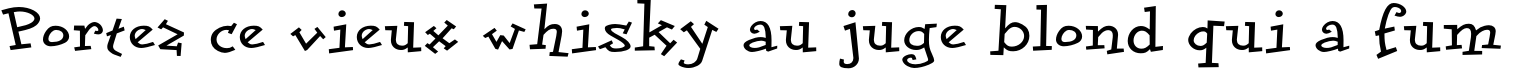 Пример написания шрифтом DoloresCyr Light Bold текста на французском