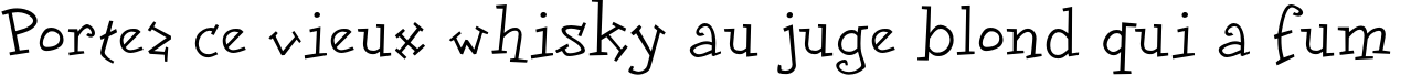 Пример написания шрифтом DoloresCyr текста на французском