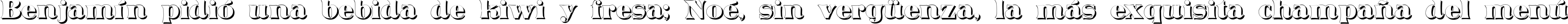 Пример написания шрифтом Domino Shadow текста на испанском