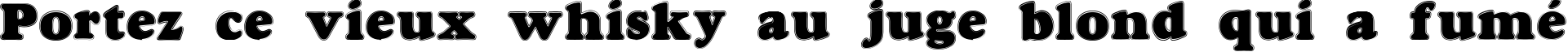 Пример написания шрифтом Dover Contour текста на французском