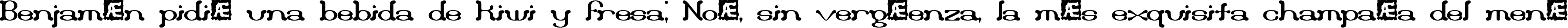 Пример написания шрифтом Draggle BRK текста на испанском