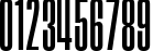 Пример написания цифр шрифтом Droid