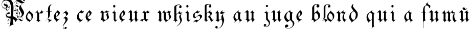 Пример написания шрифтом DrPoDecorRu текста на французском