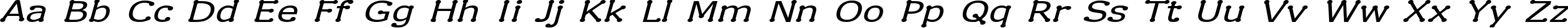Пример написания английского алфавита шрифтом Drummon Italic