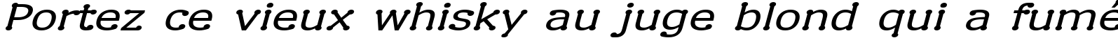 Пример написания шрифтом Drummon Italic текста на французском