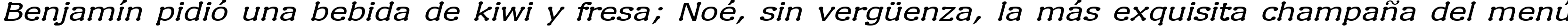 Пример написания шрифтом Drummon Italic текста на испанском