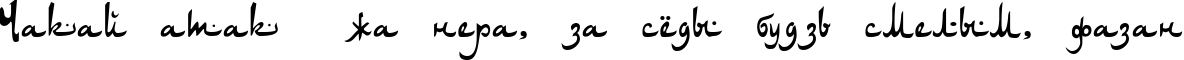 Пример написания шрифтом DS Arabic текста на белорусском