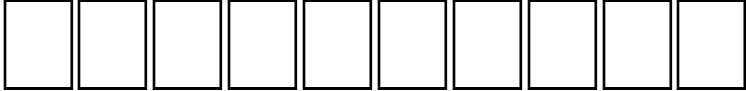 Пример написания цифр шрифтом DS BroadBrush