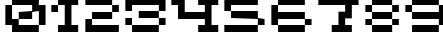 Пример написания цифр шрифтом DS FlashSerif