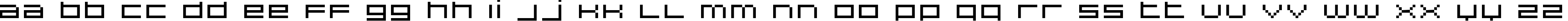 Пример написания английского алфавита шрифтом DS Hiline