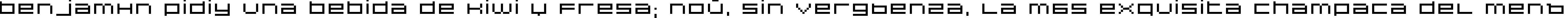 Пример написания шрифтом DS Hiline текста на испанском