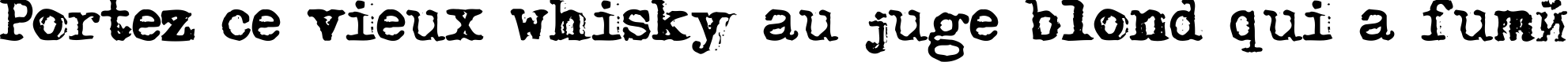 Пример написания шрифтом DS Moster текста на французском