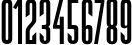Пример написания цифр шрифтом DS Narrow Extra-condensed Medium