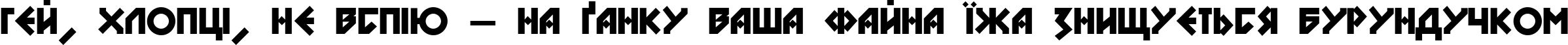 Пример написания шрифтом DS Nova Black текста на украинском