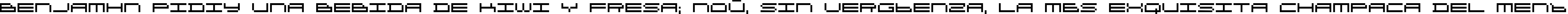 Пример написания шрифтом DS OlymPix текста на испанском