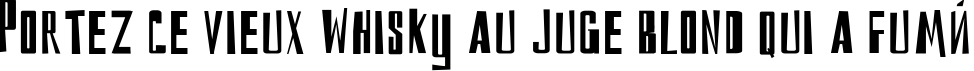 Пример написания шрифтом DS Reckoning Cyr текста на французском