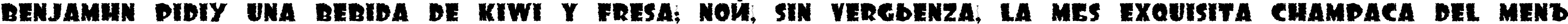 Пример написания шрифтом DS SonOf Black текста на испанском