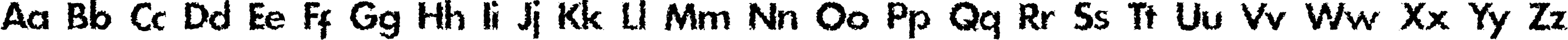 Пример написания английского алфавита шрифтом DS Stain