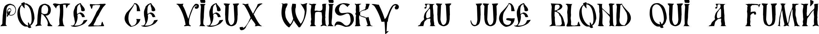 Пример написания шрифтом DS UstavHand текста на французском