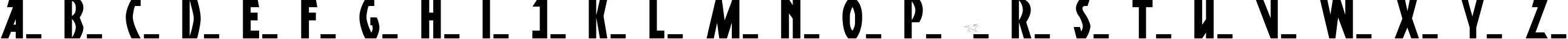 Пример написания английского алфавита шрифтом DSPosterPen