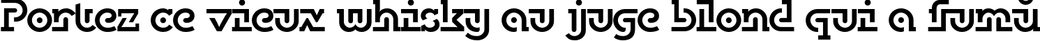 Пример написания шрифтом DublonBrus текста на французском