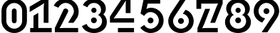 Пример написания цифр шрифтом DublonBrus