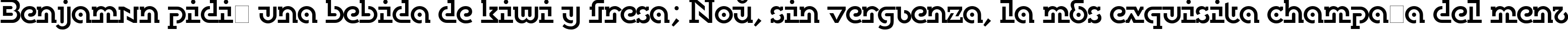 Пример написания шрифтом DublonBrus текста на испанском